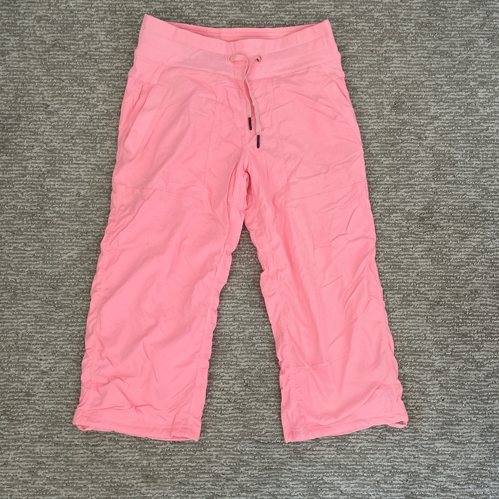 Lululemon Lined Studio Crop in Bleached Coral